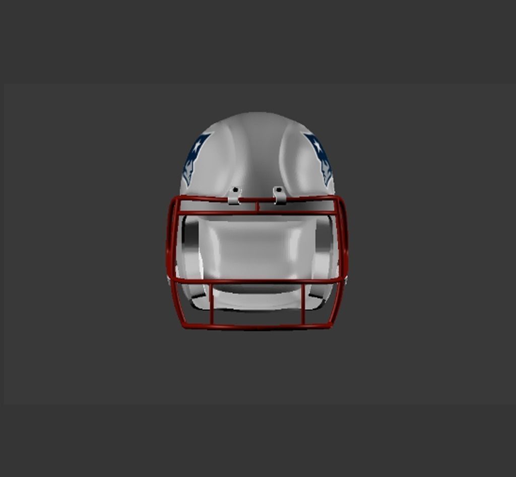Football Helmet Free low-poly 3D model_1