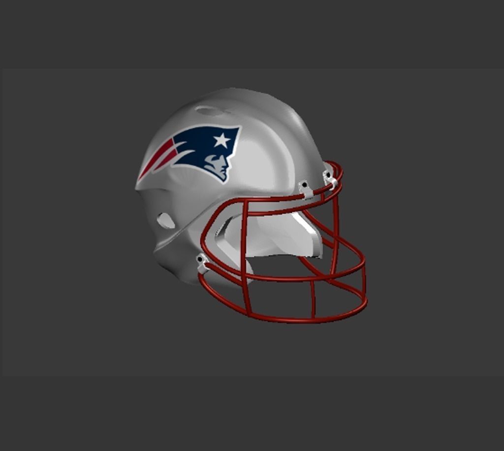 Football Helmet Free low-poly 3D model_2