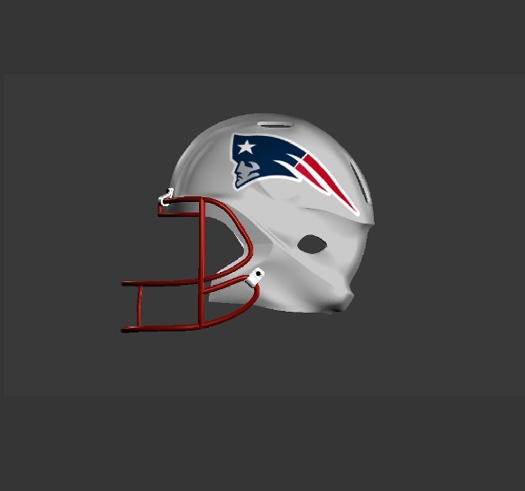 Football Helmet Free low-poly 3D model_0