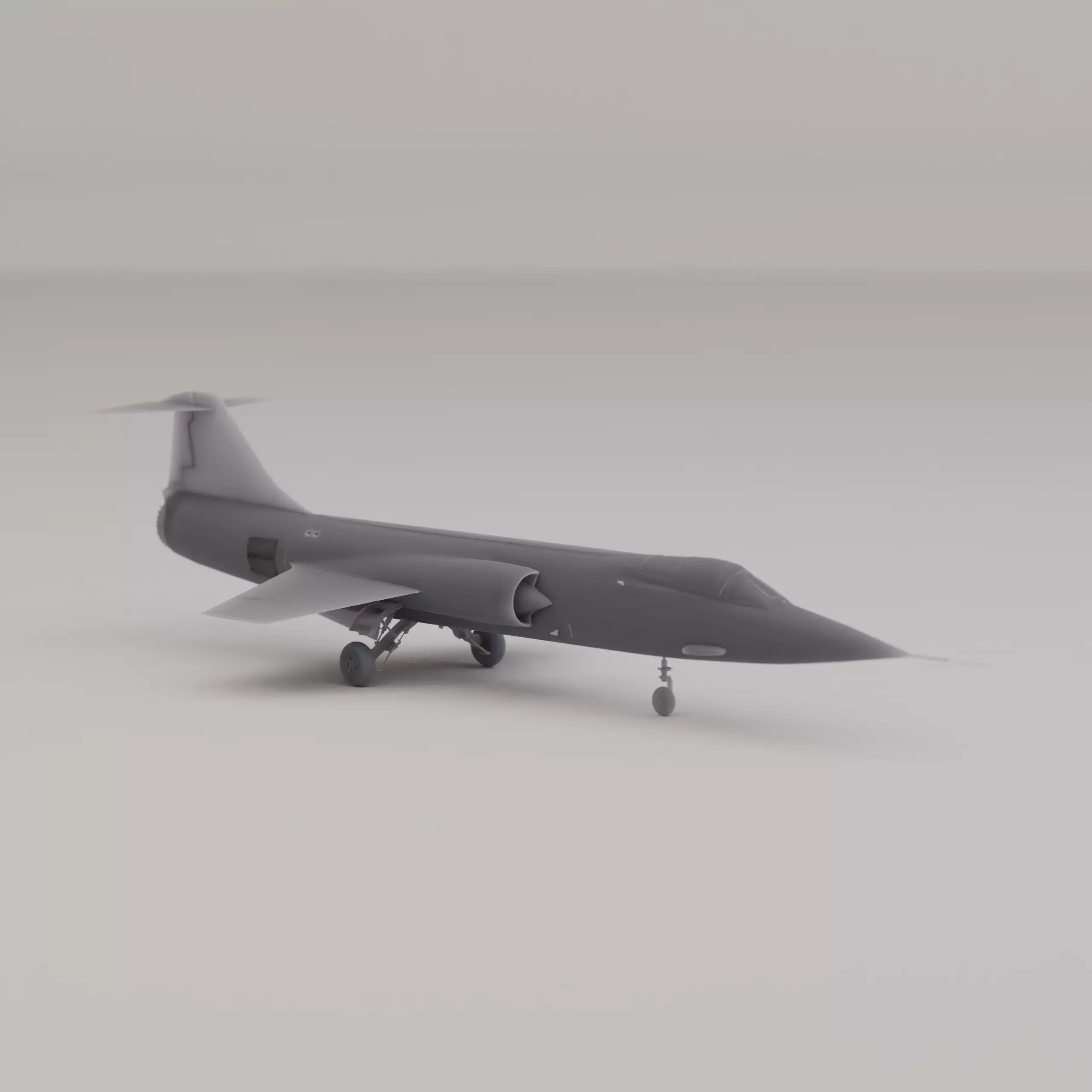 F 104 Starfighter Interceptor United States Cold War 1954 3D print model