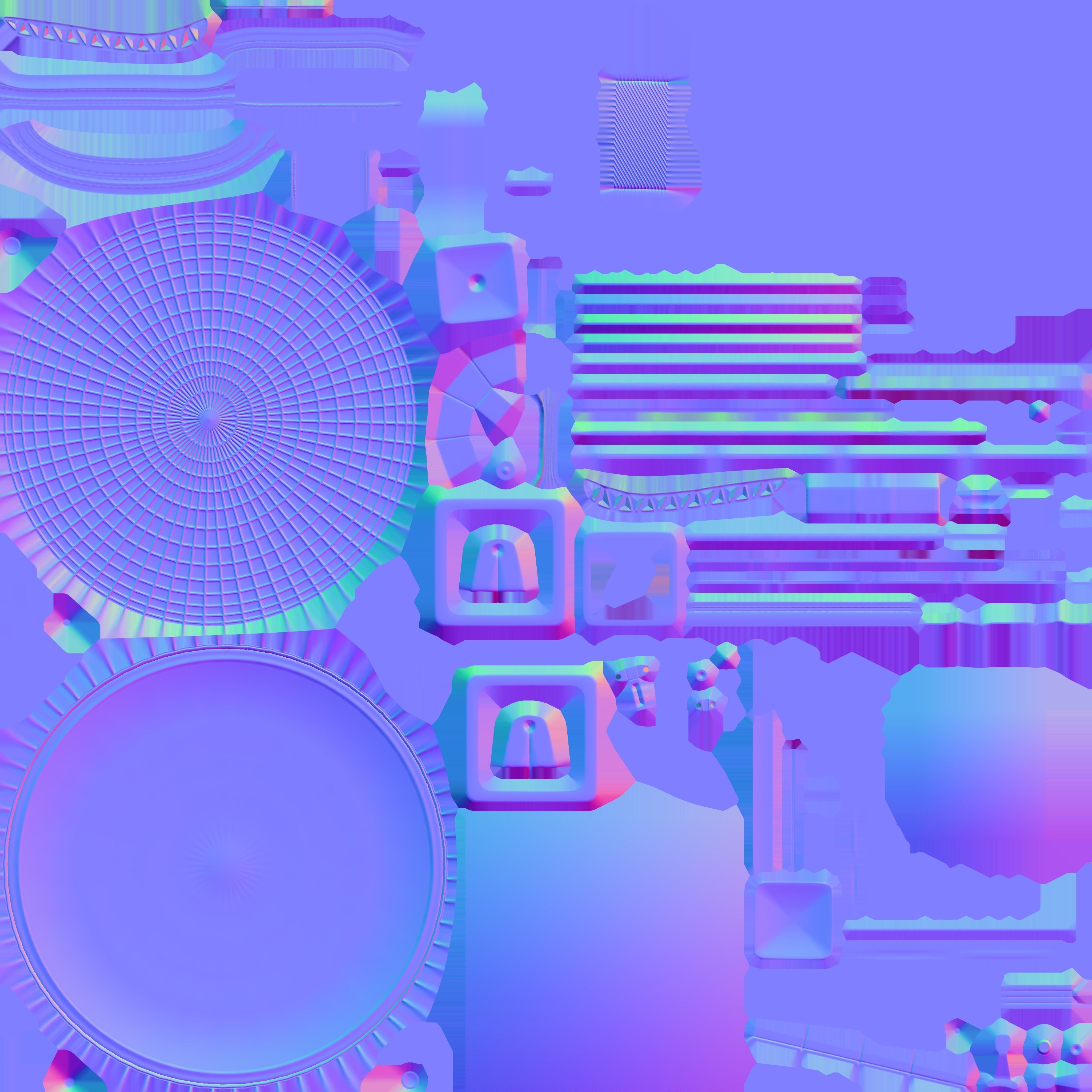 Satellite Dish Low-poly 3D model_8