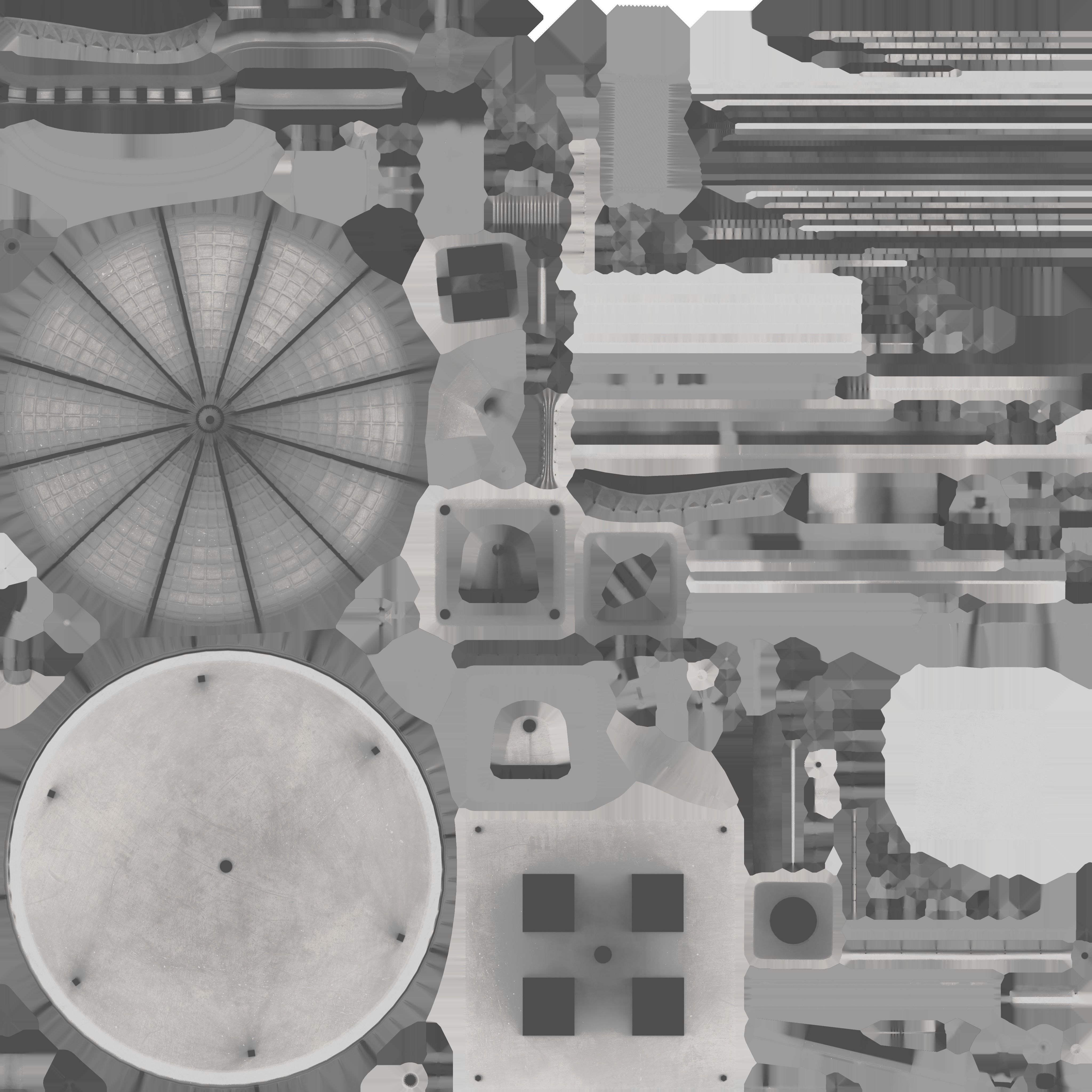 Satellite Dish Low-poly 3D model_7