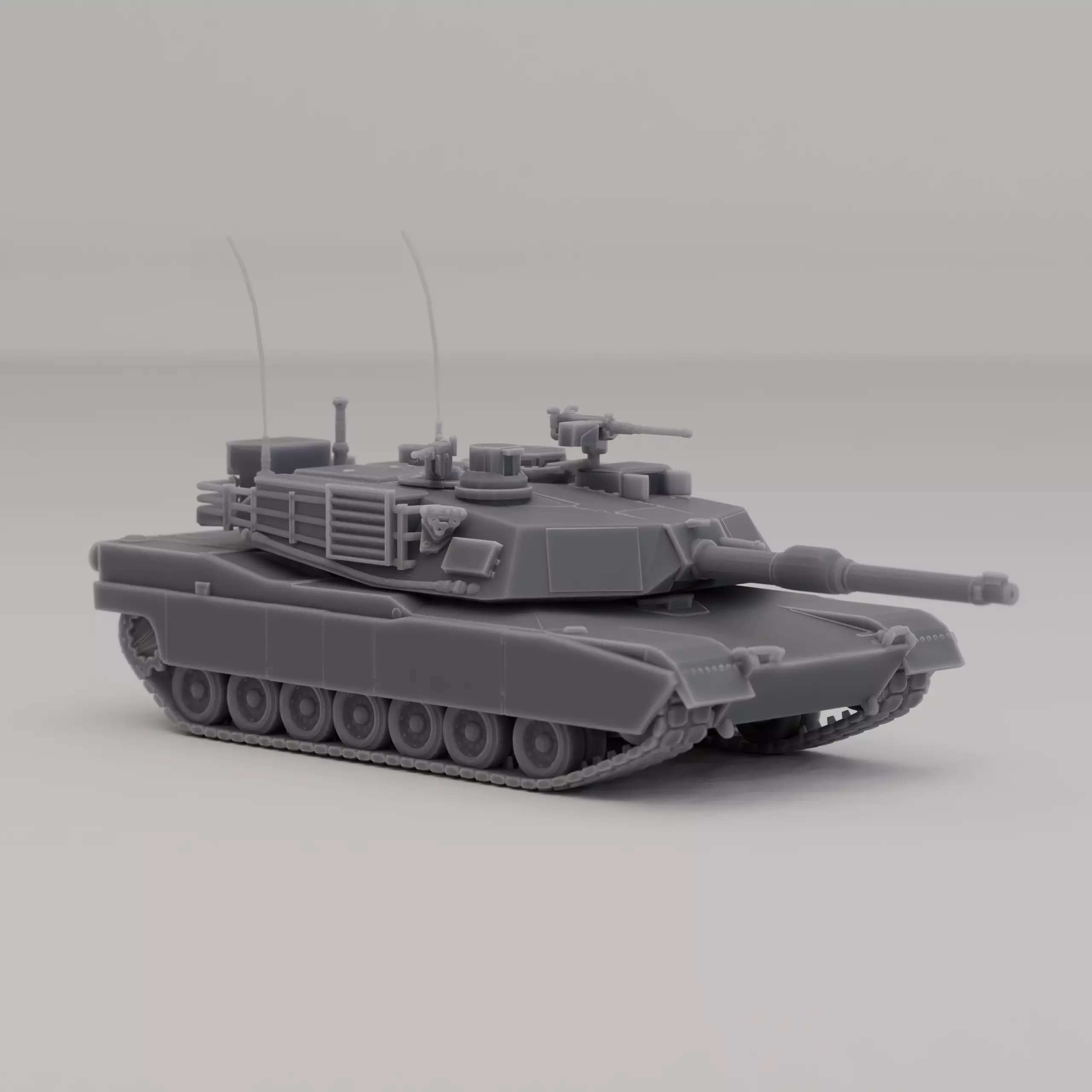 M1 Abrams MBT United States Cold War 1980 3D print model