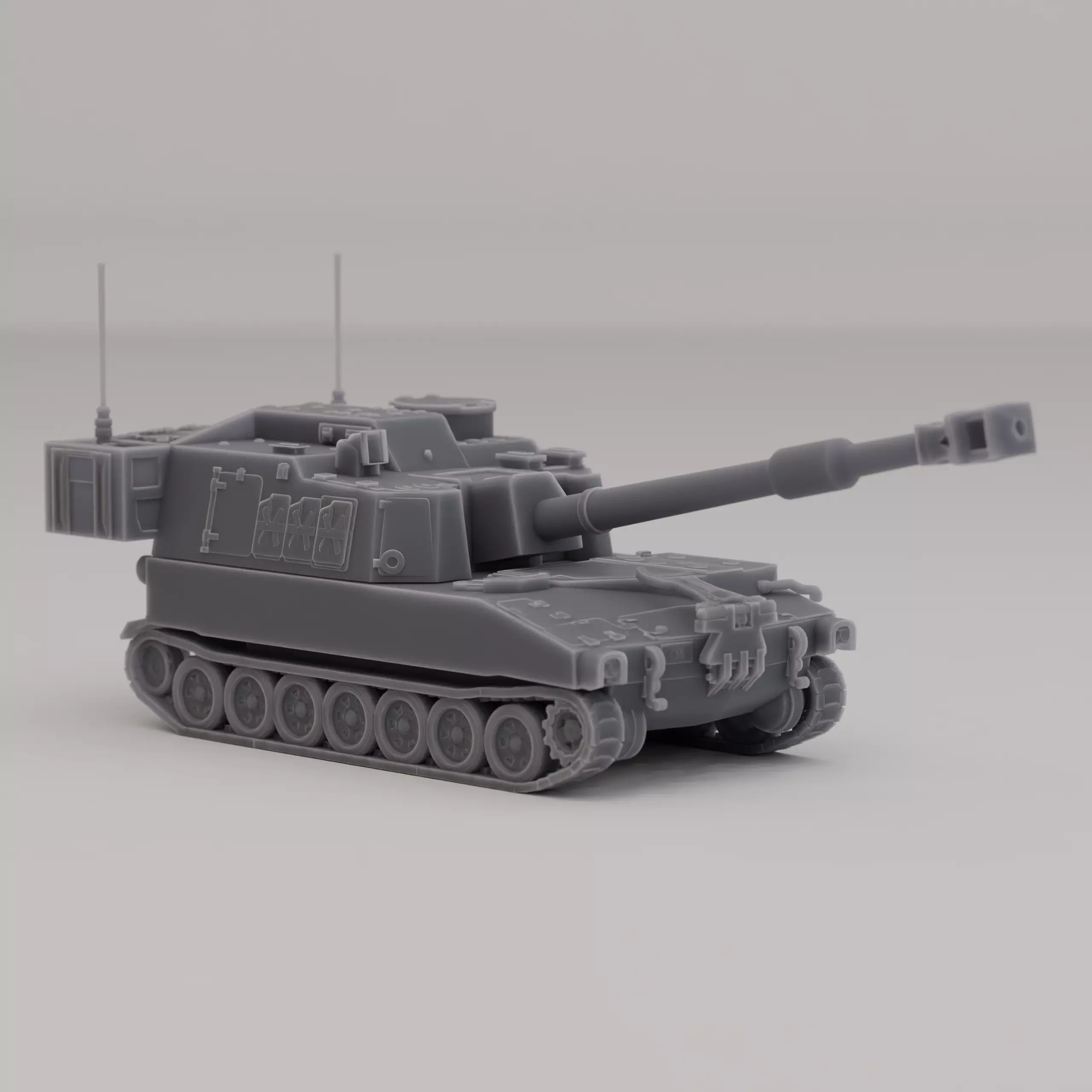 M109 Howitzer SPH United States Cold War 1963 Free 3D print model
