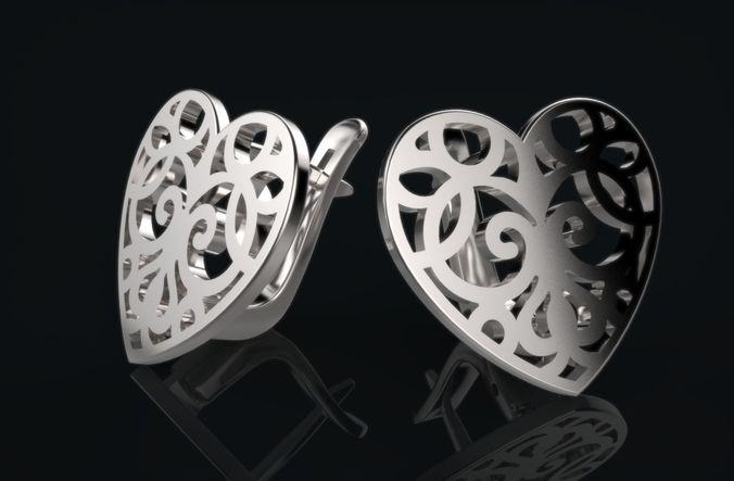 earrings tiffany and co copy 3D print model