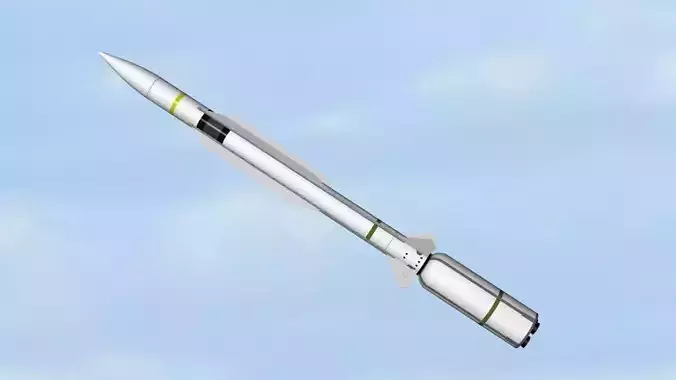 RIM-174 Standard SM-6 missile 3D model