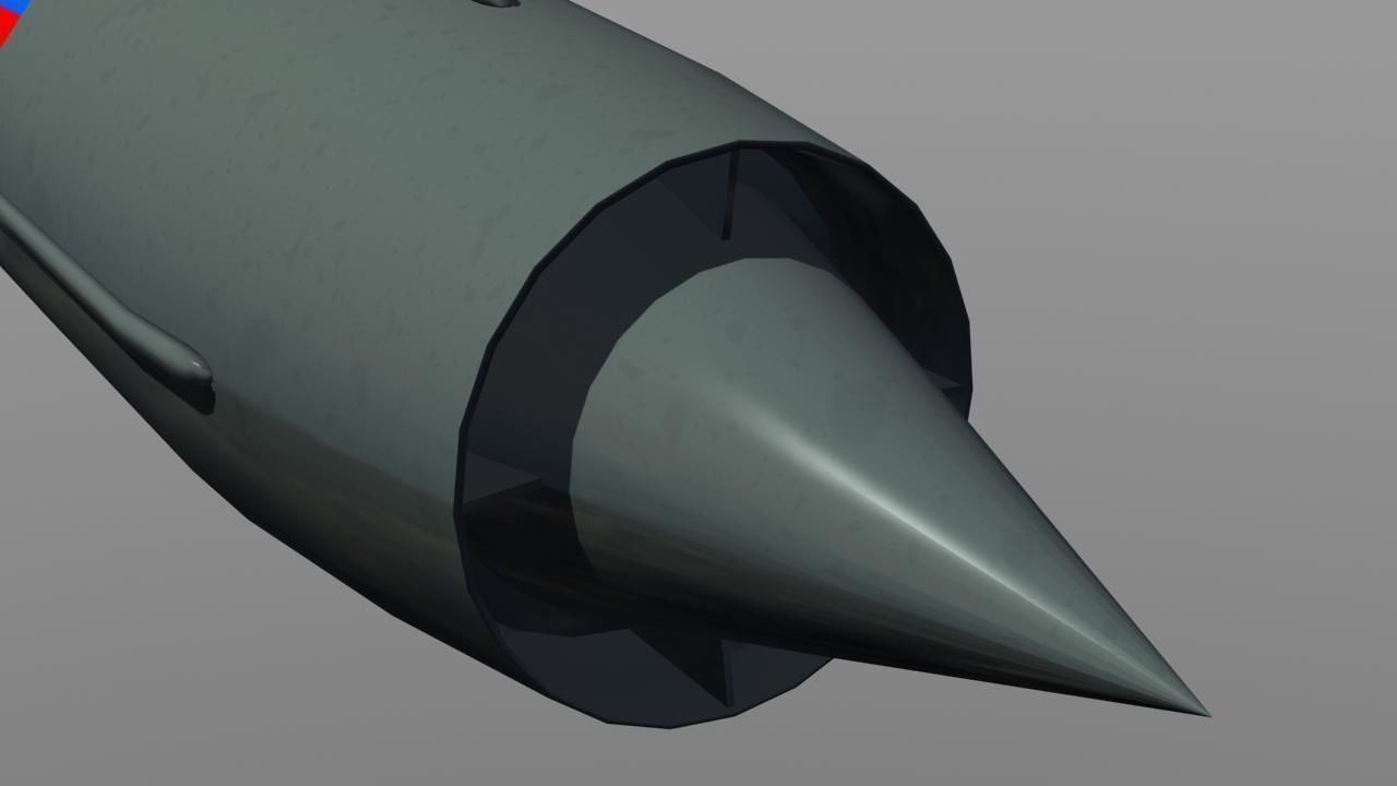 Brahmos Anti-Ship Missile 3D model_2