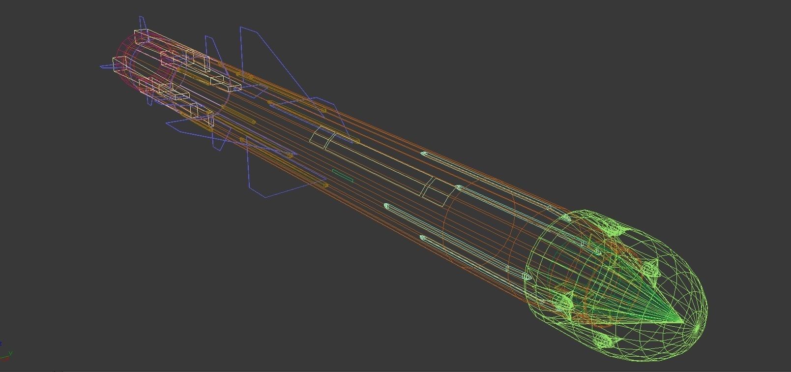 Brahmos Anti-Ship Missile 3D model_6