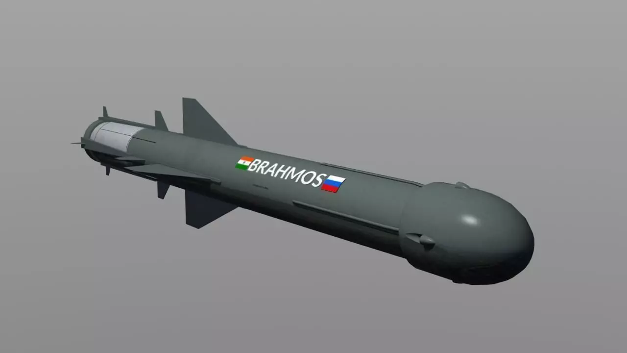 Brahmos Anti-Ship Missile 3D model_0