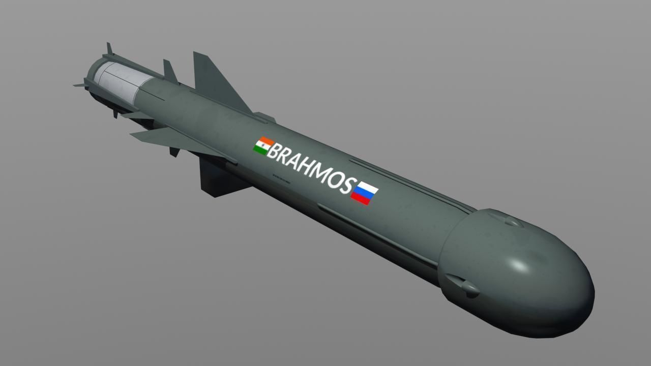 Brahmos Anti-Ship Missile 3D model_8