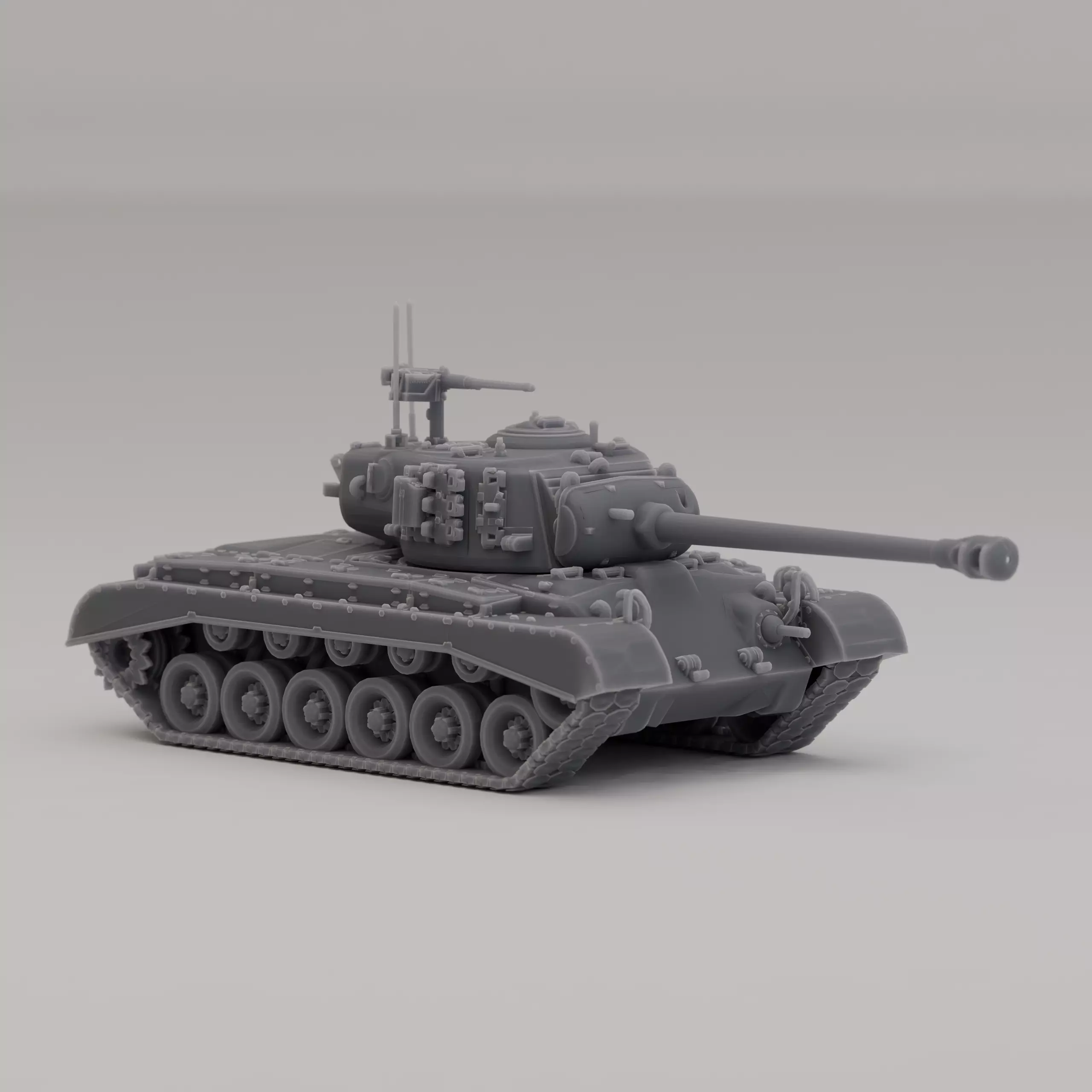M26 Pershing HT United States WWII 1944 3D print model