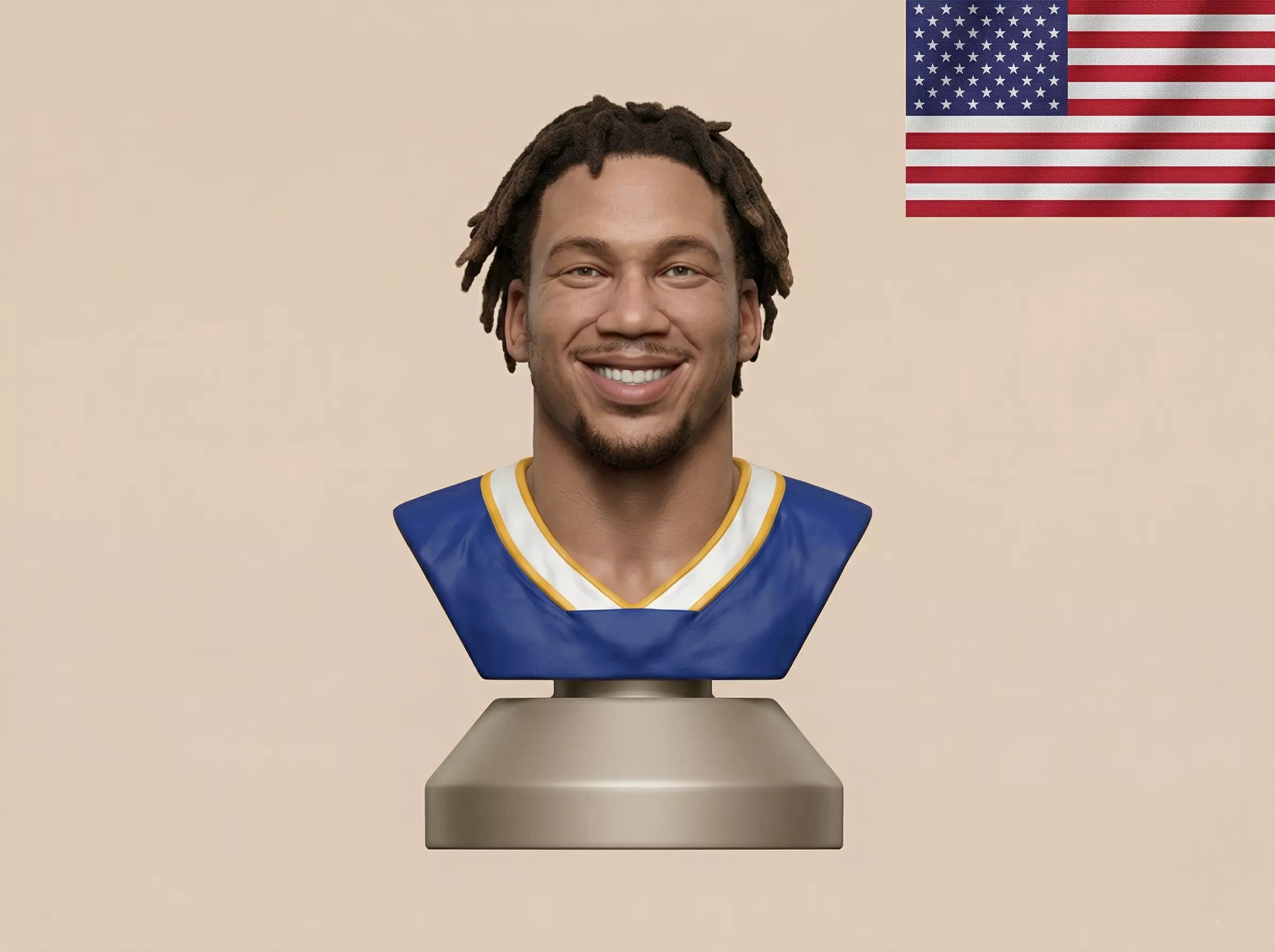 Todd Gurley American football player 3D print model