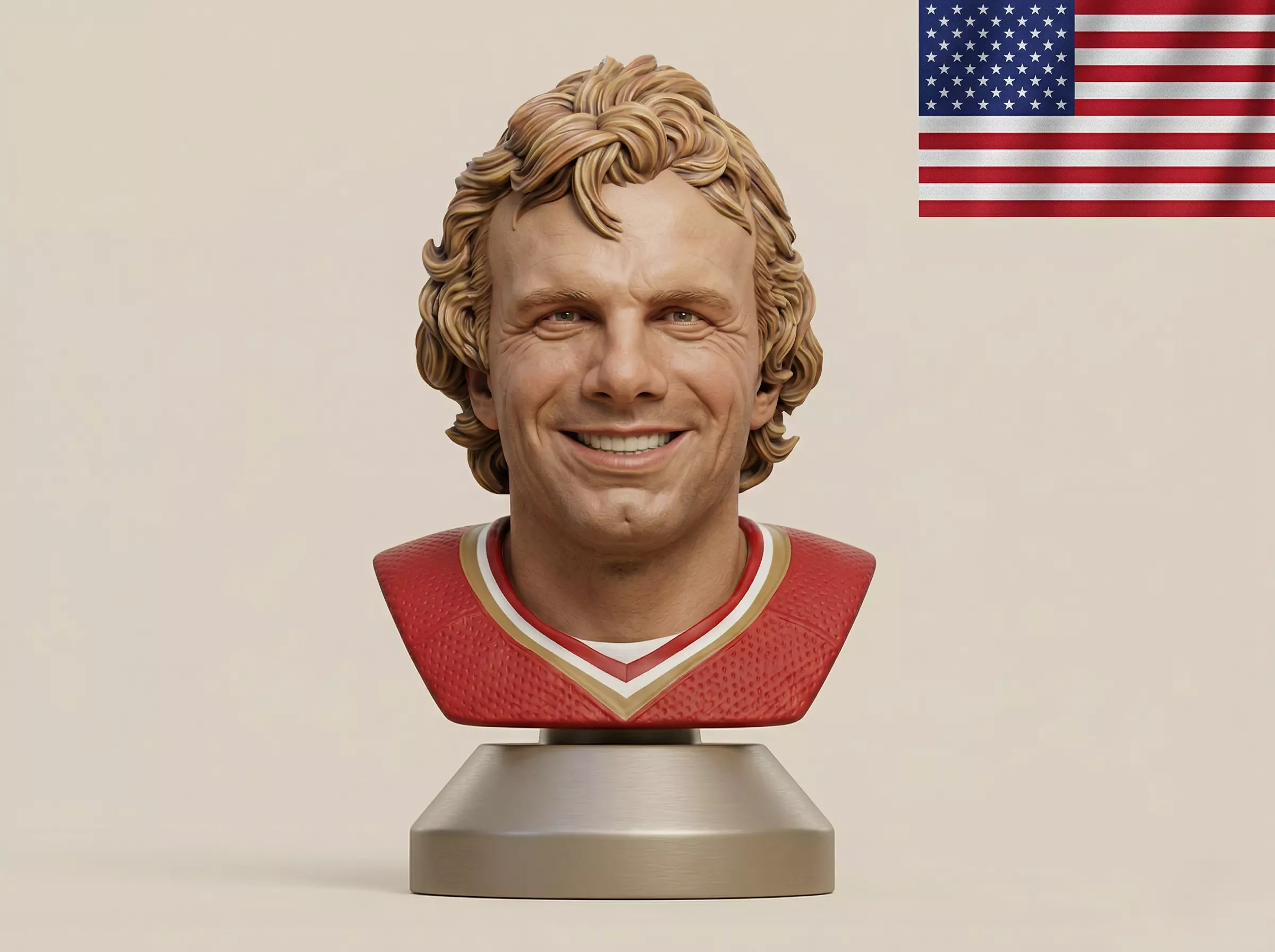 Joe Montana American football player 3D print model