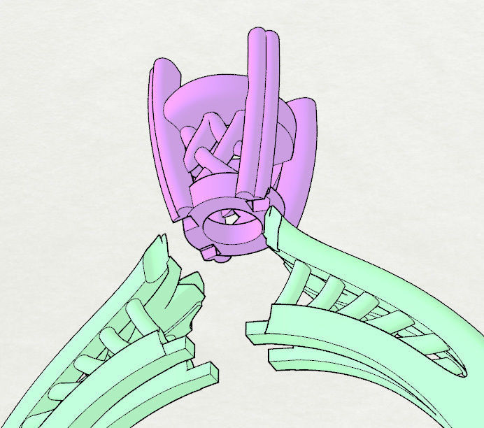 Solitaire Engagement Diamond Ring with split decor shank 3D print model_6