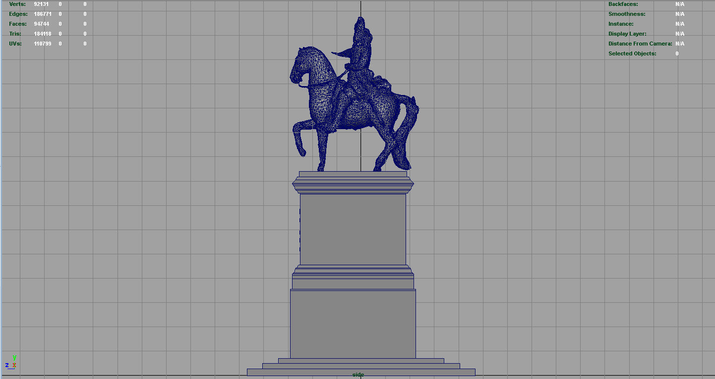 Equestrian statue of Louis XIV 3D model_11