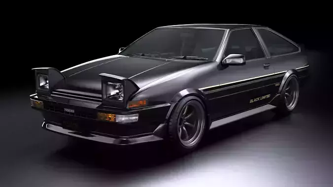Toyota -1983 - AE86 3D model | CGTrader