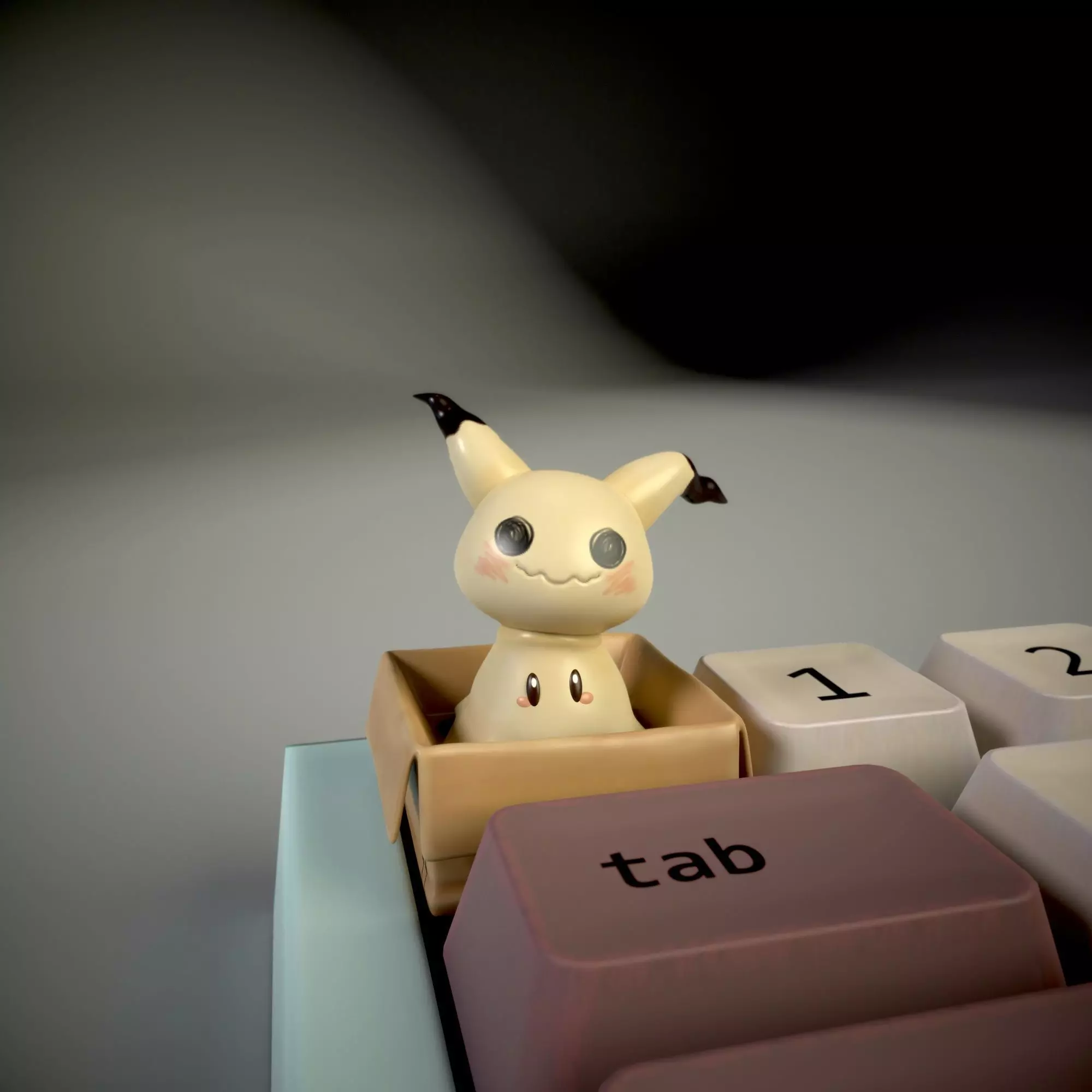 Mimikyu Keycap 3D model 3D printable | CGTrader