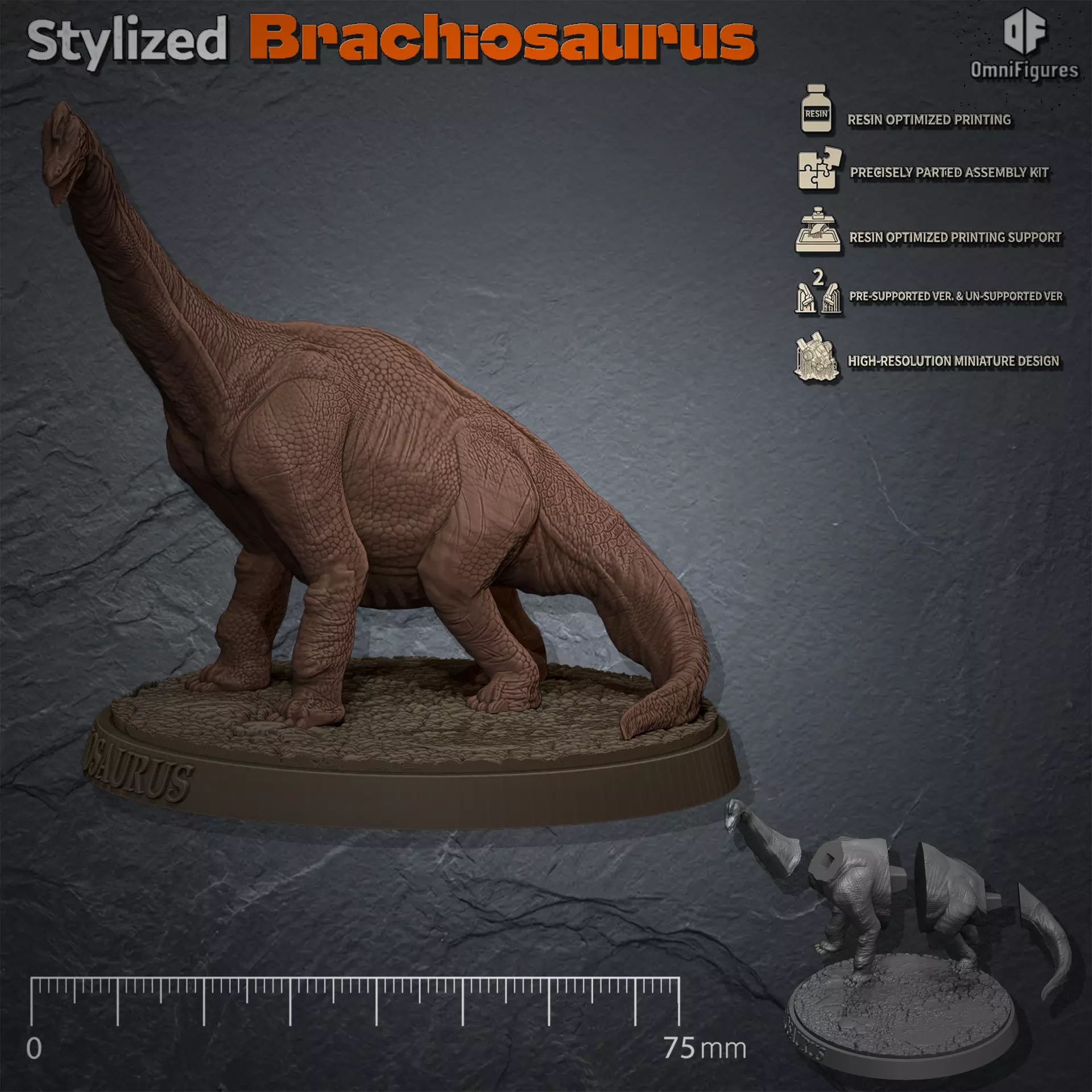 Brachiosaurus 3D print model