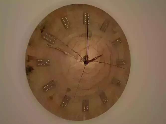 Wooden clock
