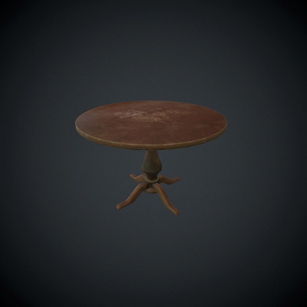 Table v1 pbr Low-poly 3D model_0