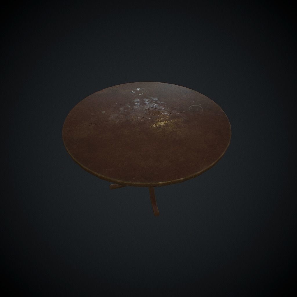 Table v1 pbr Low-poly 3D model_1