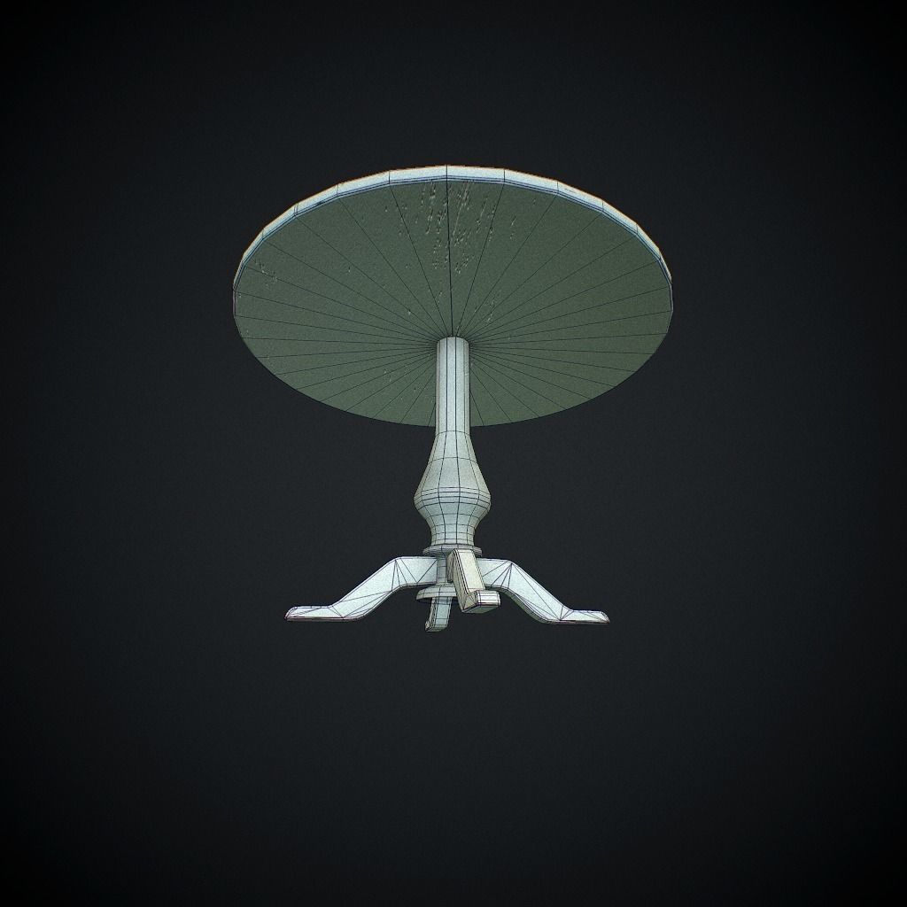 Table v1 pbr Low-poly 3D model_6