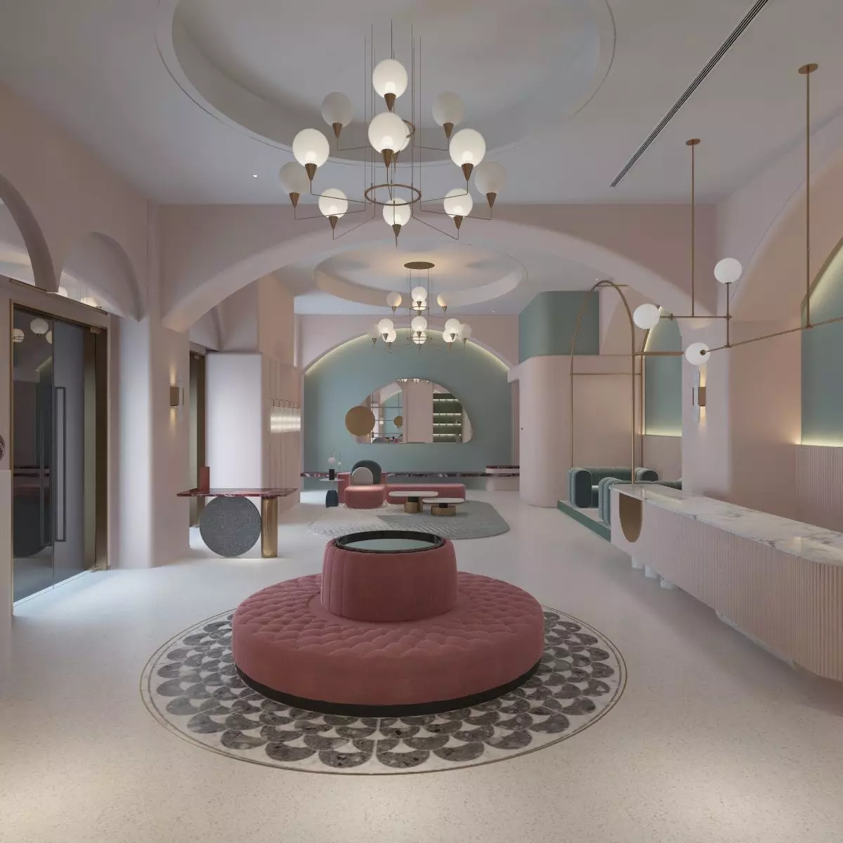 Mother and Baby Club Hall 3D model