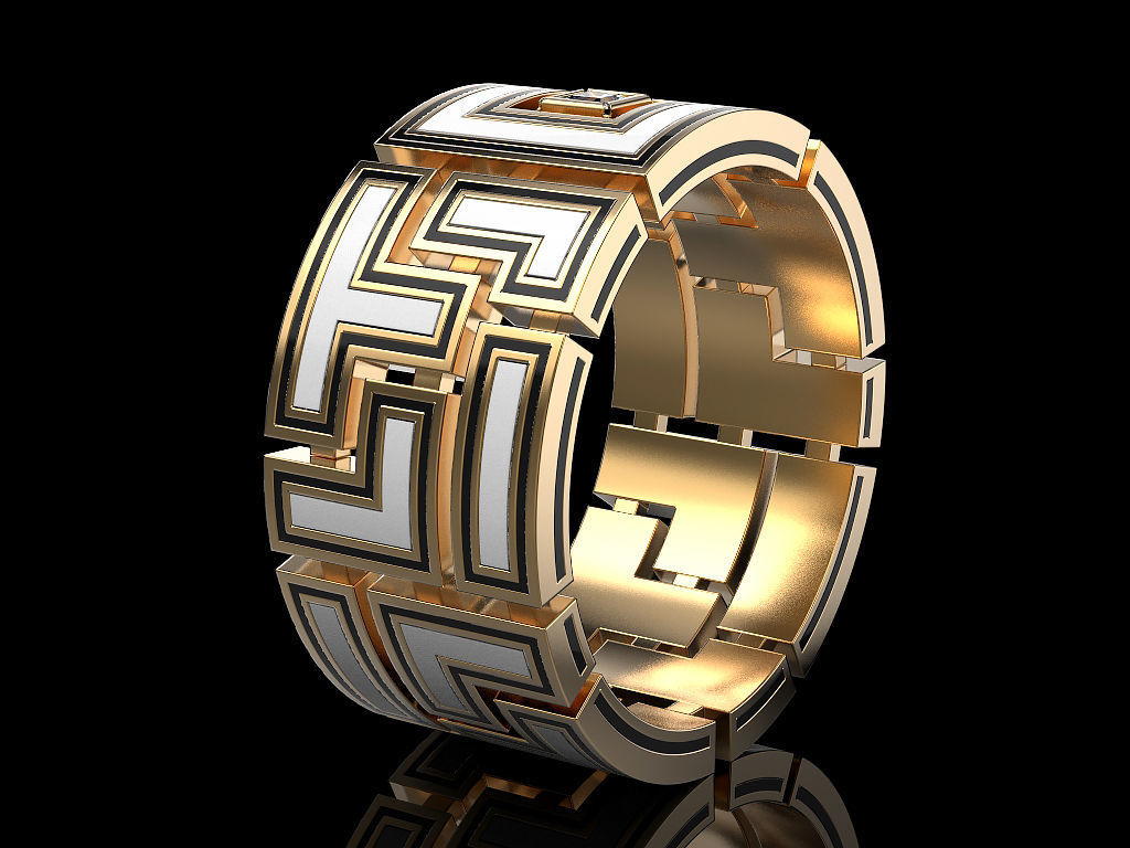 Ring with princess 3D print model_1