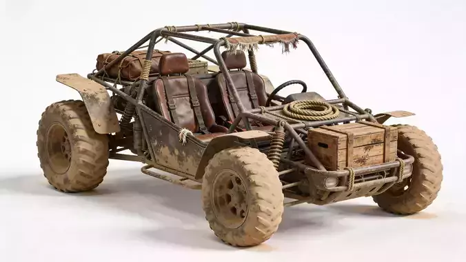 Wild West Themed Sand Buggy Asset