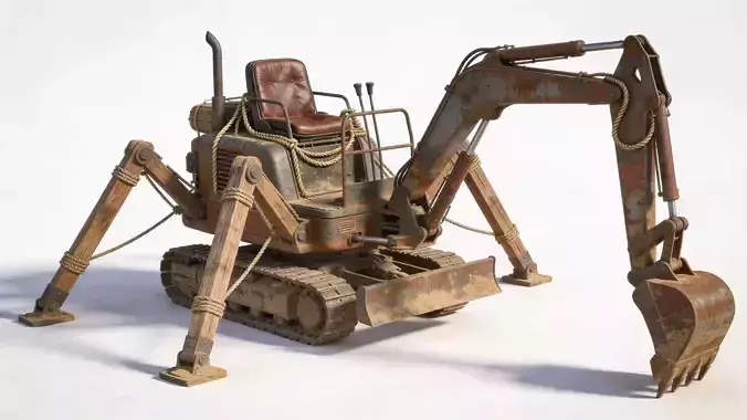 Post-Apocalyptic Spider Excavator
