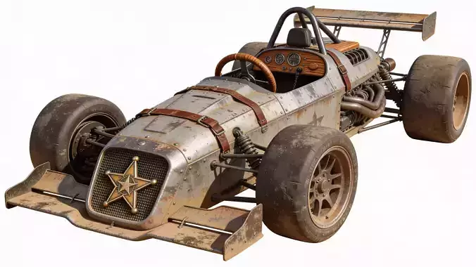 Post-Apocalyptic Sheriff Formula Racer 