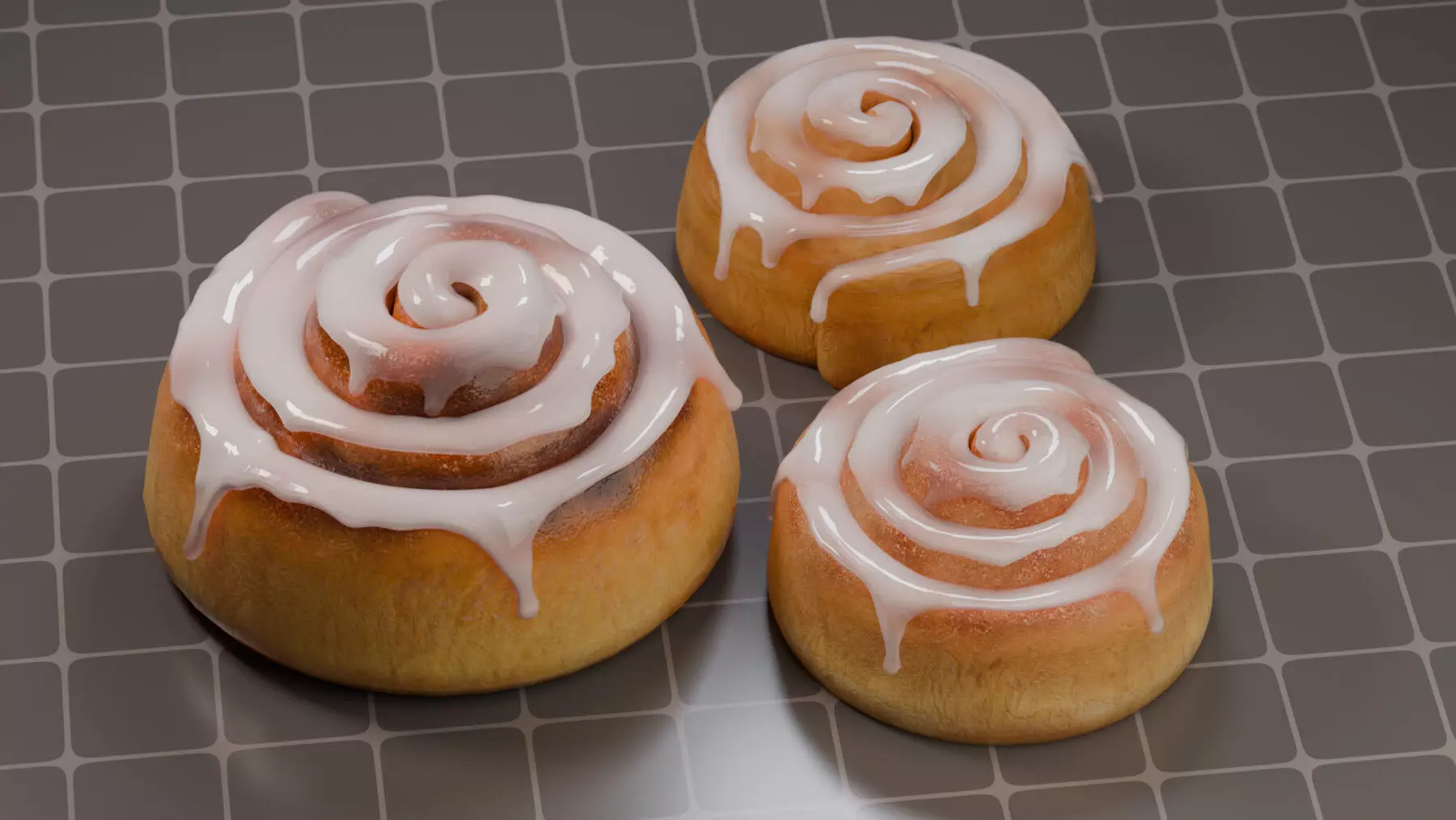 Cinnamon Rolls 3D model