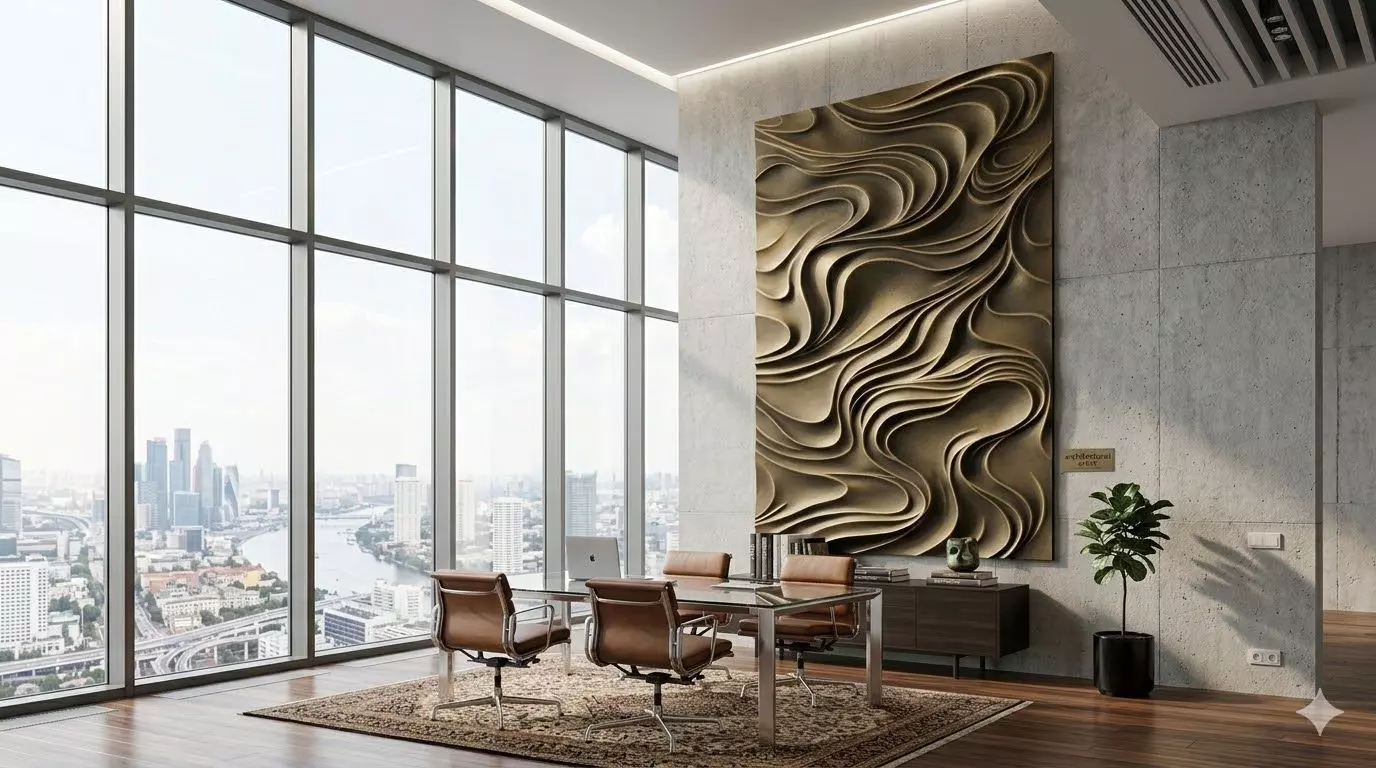 Abstract Mystery Wave Wall Decor 3D print model