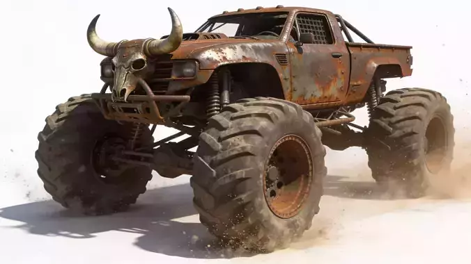 Rusted Iron Bull Monster Truck