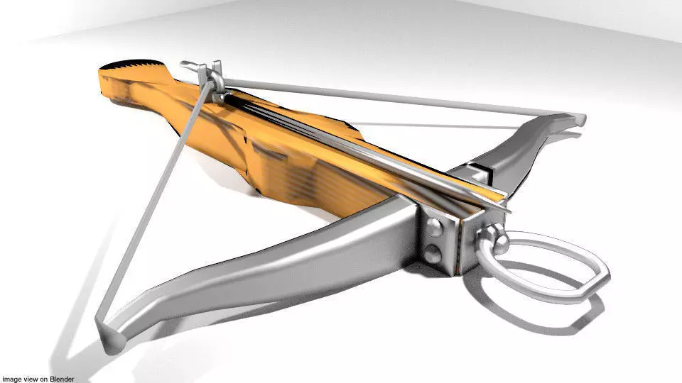 Crossbow - Medieval Type 2 3D model