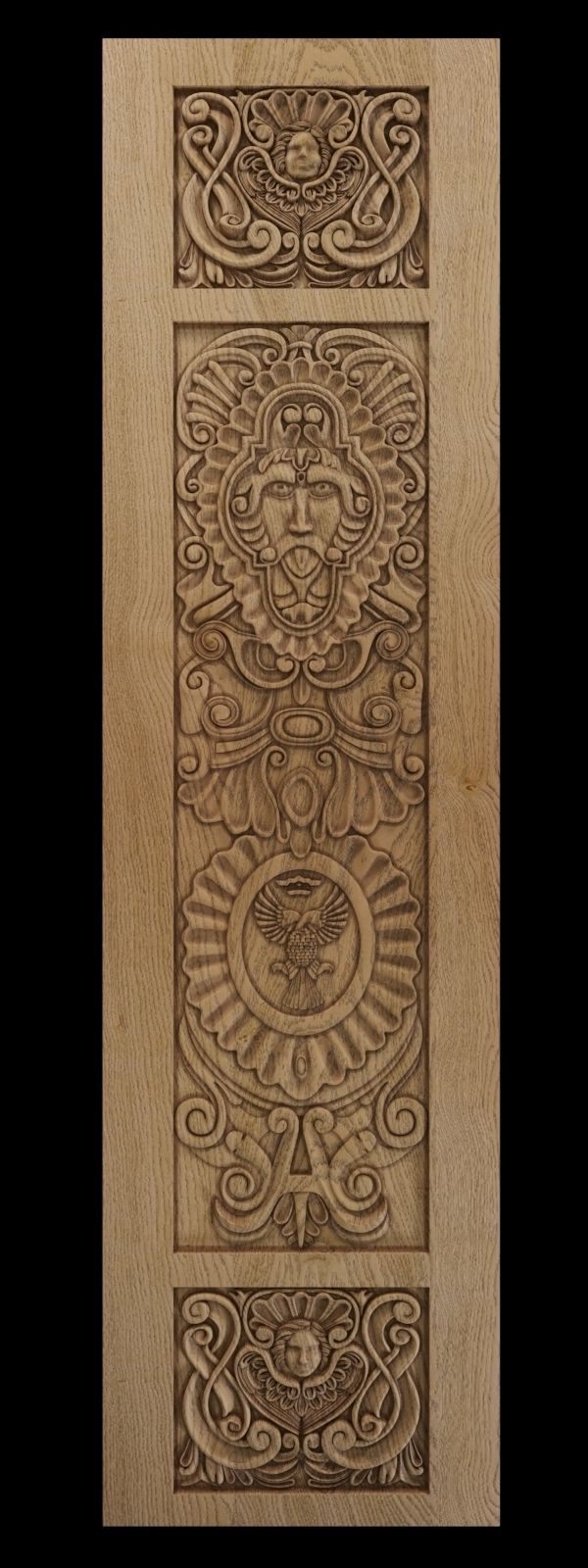 Carved door 3D print model_3