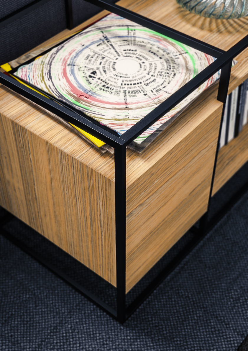 Cabinet modern tv stand 3D model_1