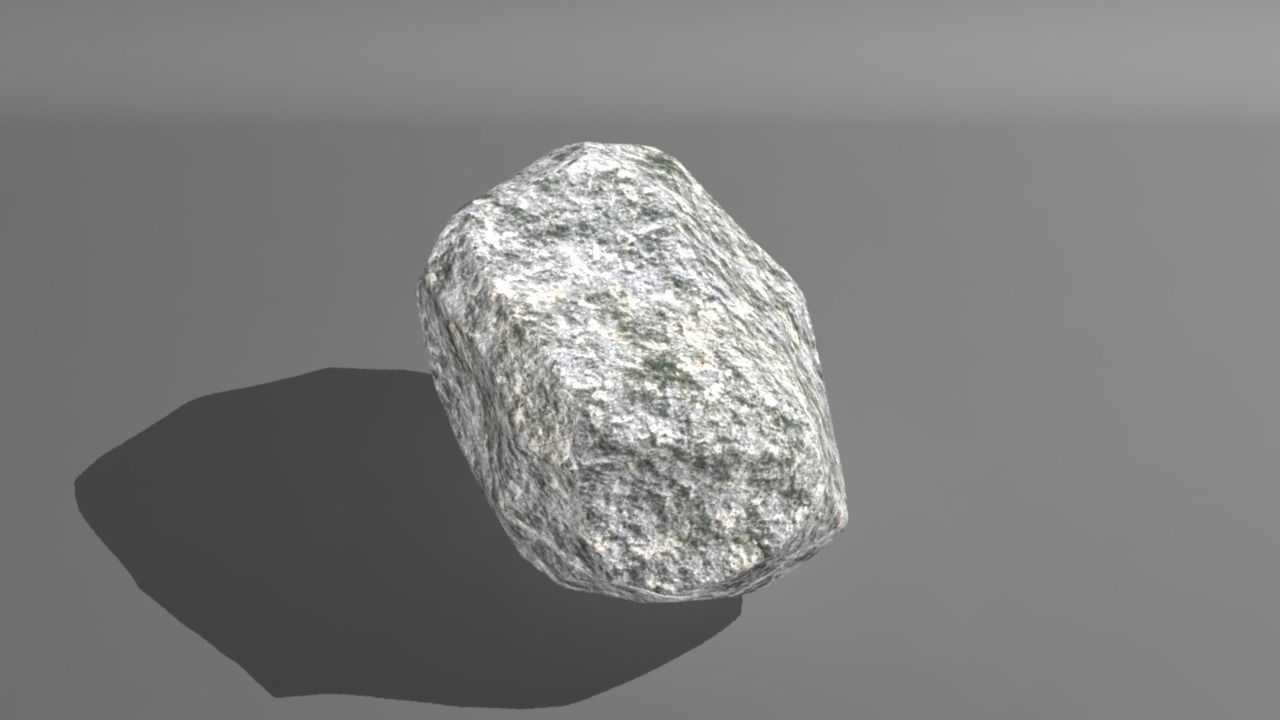 Low poly Rock Low-poly 3D model