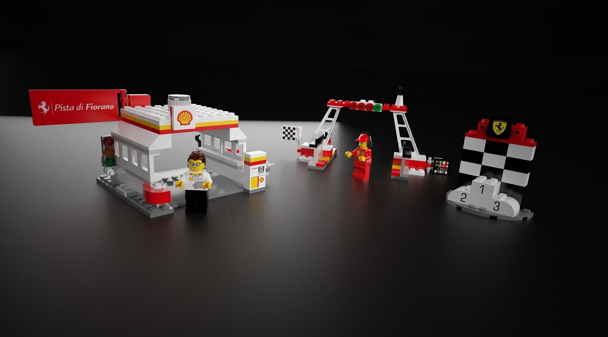 LEGO Shell collection 2016 3D model_2