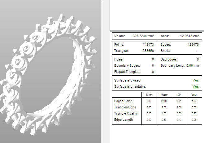 Eternity Round 3mm Diamond Ring with Shared Prong Setting 3D print model_5
