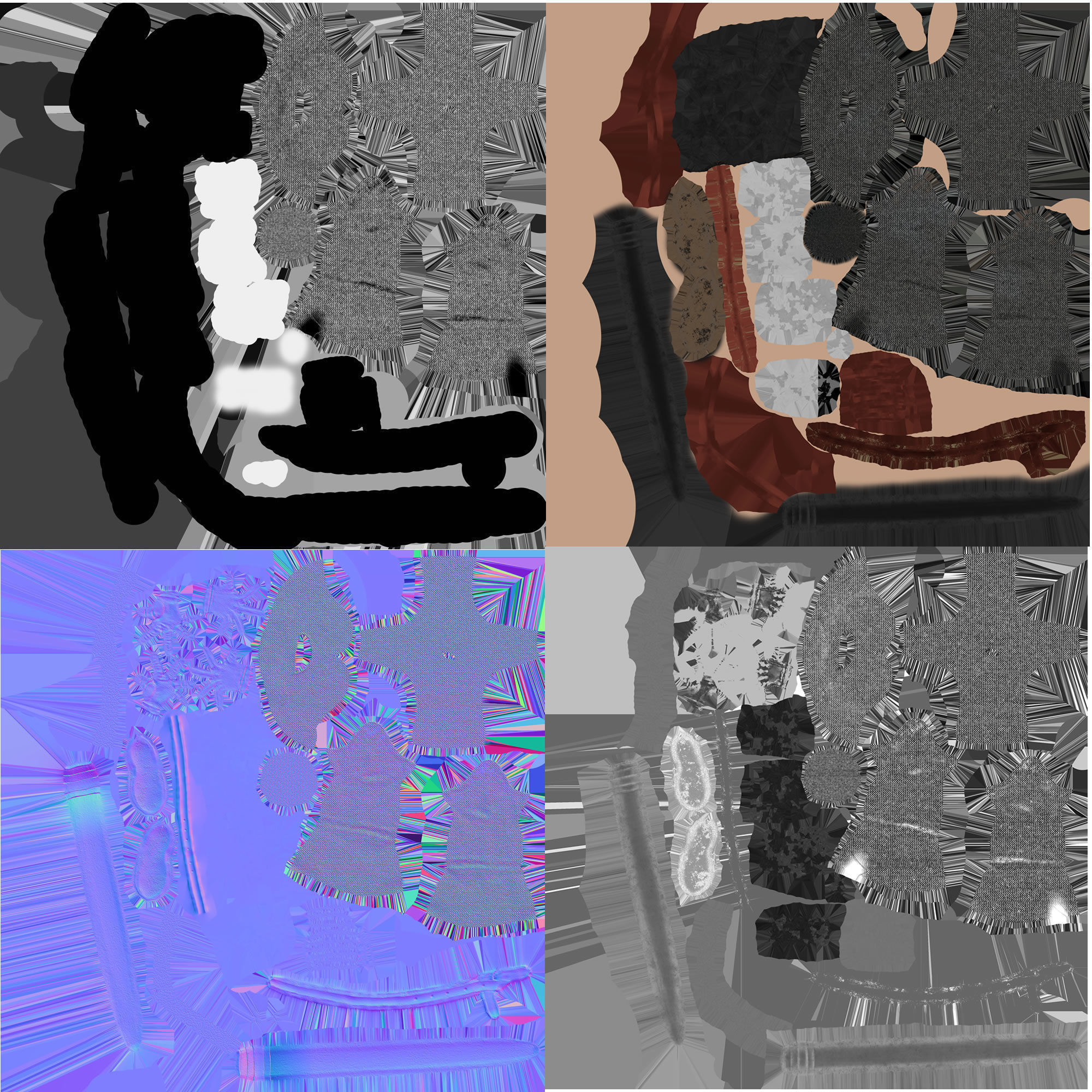 Knight Hospitaller rigged animated game ready PBR  Low-poly 3D model_47