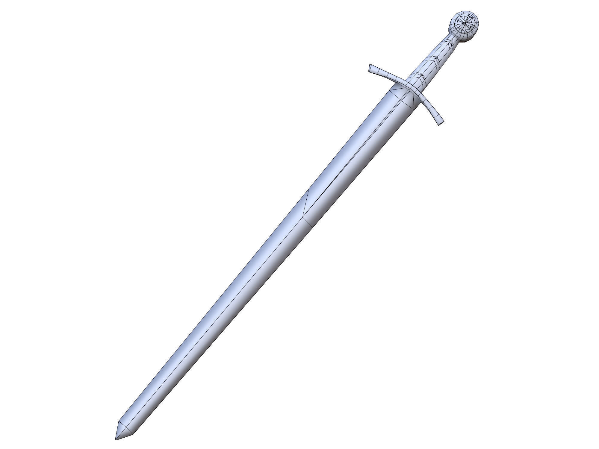 Knight Hospitaller rigged animated game ready PBR  Low-poly 3D model_41