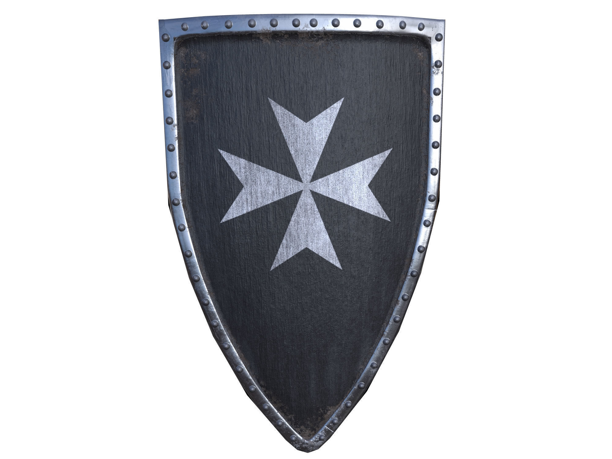 Knight Hospitaller rigged animated game ready PBR  Low-poly 3D model_37