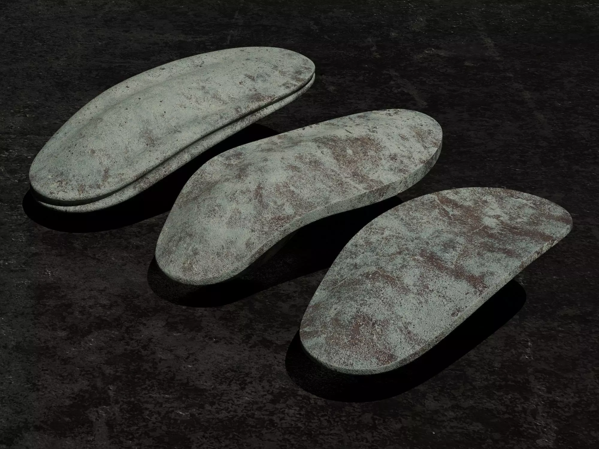 New UNMA Collection - UNMA-B-C-D - Flying Artifacts 3D model