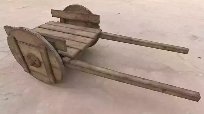 Medieval Wooden Cart