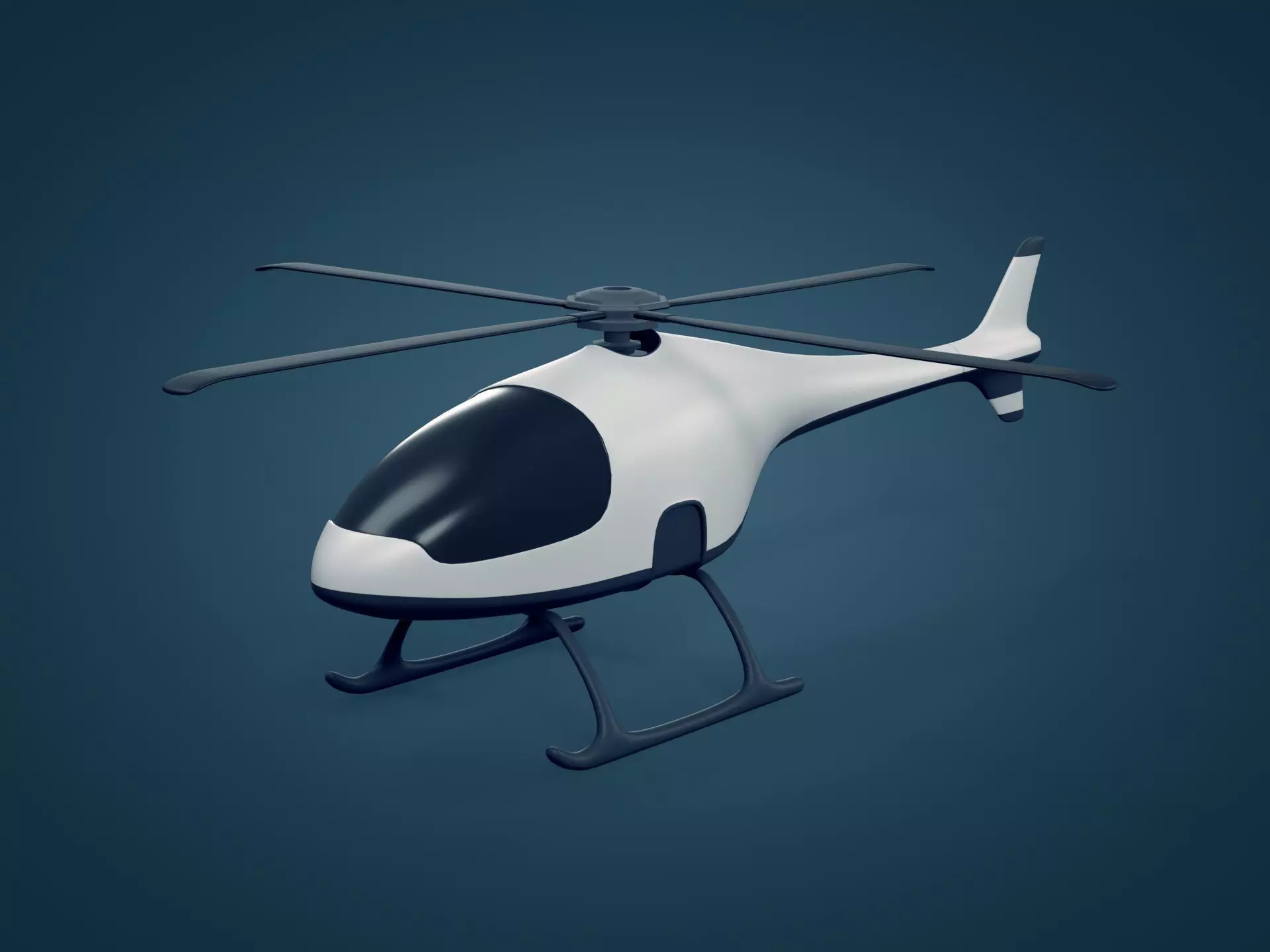 Aircraft - VTUAV Military Drone Low-poly 3D model
