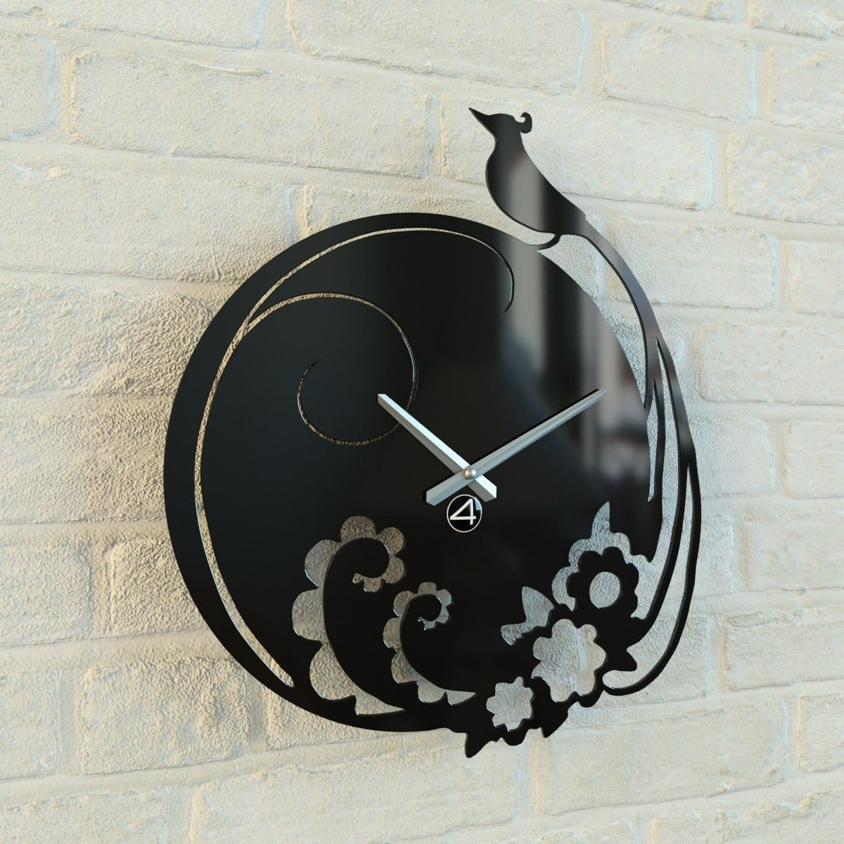 Funny wall clock collection Free 3D model_5