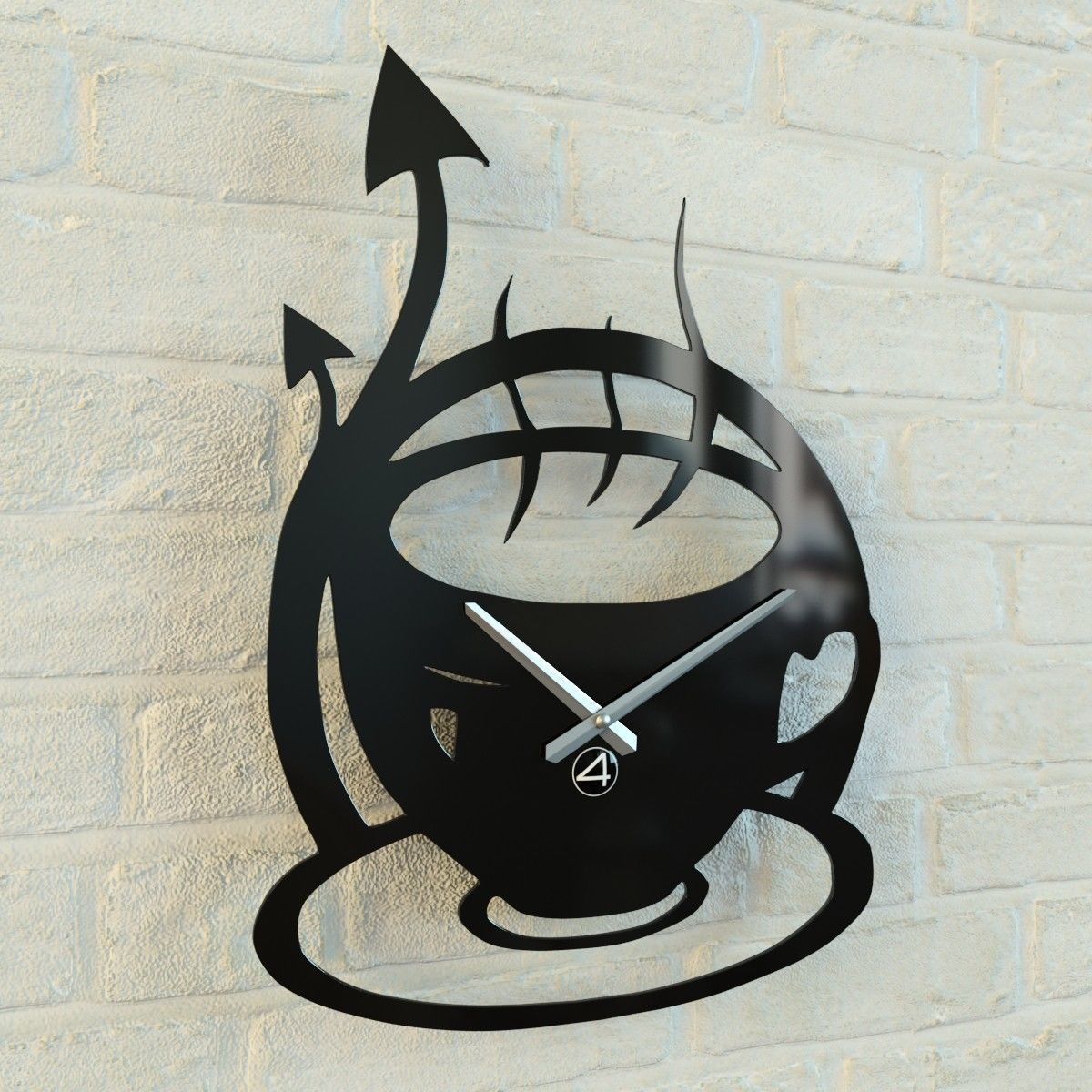 Funny wall clock collection Free 3D model_4