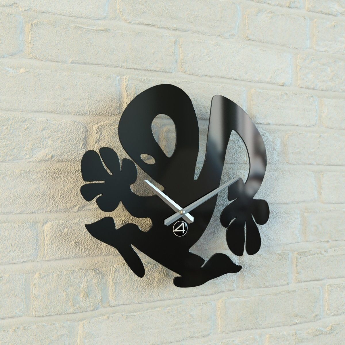 Funny wall clock collection Free 3D model_1
