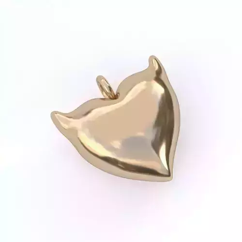 Spicy heart pendant 3D print model